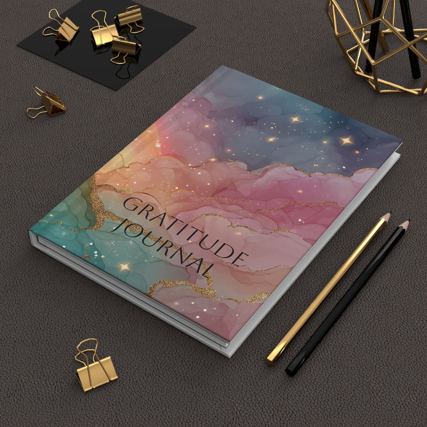 Colorful Pastel Dreams Hardcover Gratitude Notebook