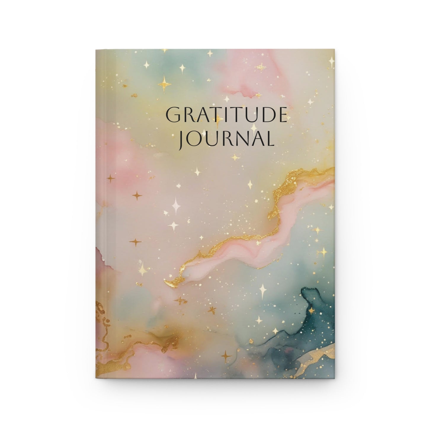 Mystical Gold Marbled Hardcover Gratitude Journal
