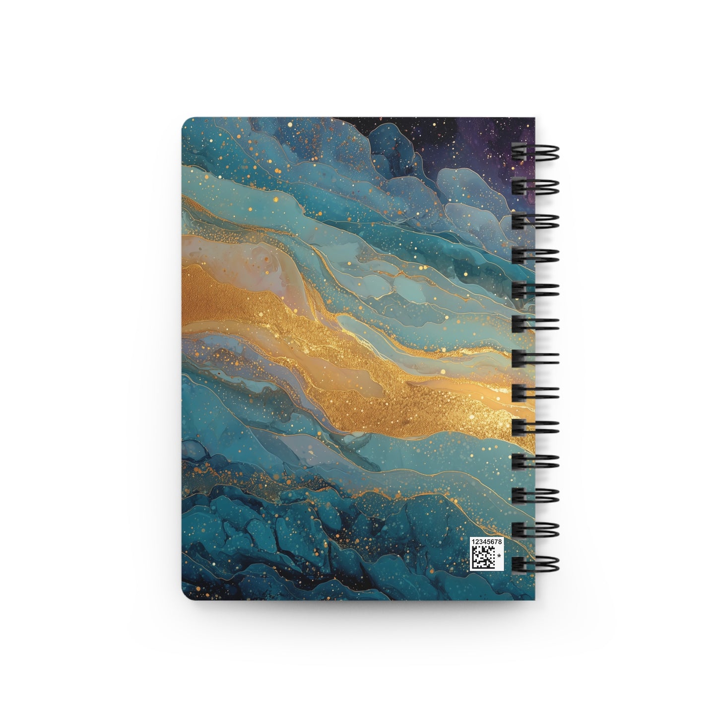 Full Moon and Ethereal Starry Sky Gratitude Spiral Bound Journal