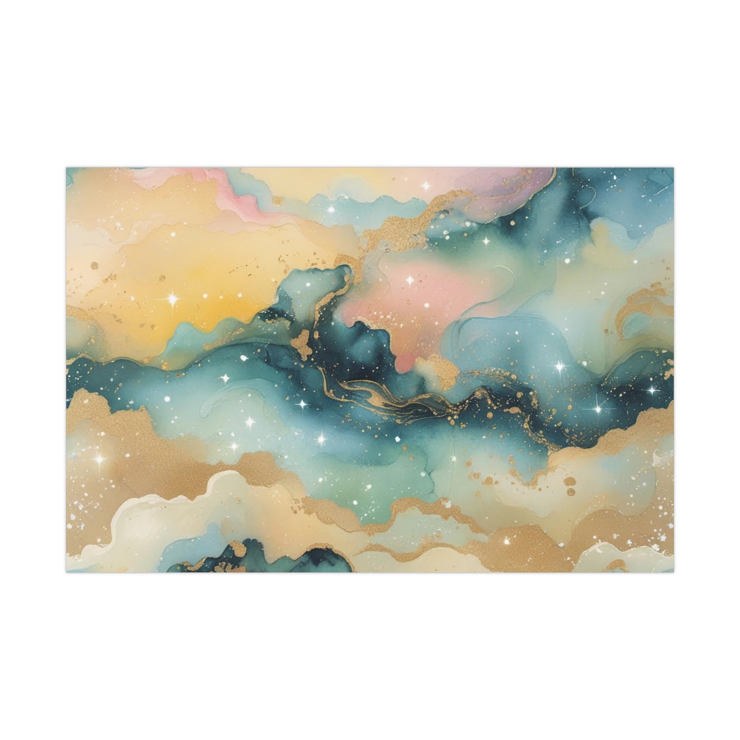 Whimsical Gold Marble Wrapping Paper